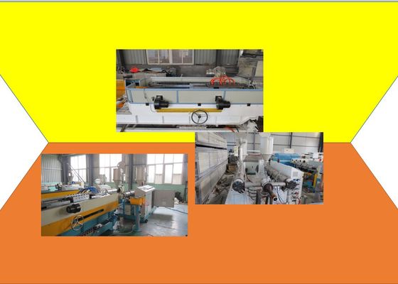 দুটি গহ্বর UPVC 56 মিমি প্লাস্টিক পাইপ এক্সট্রুশন লাইন