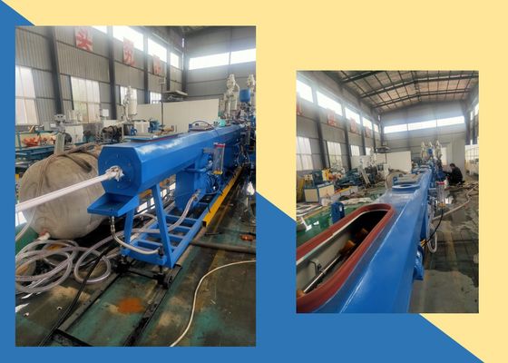 3 স্তর 12m/মিনিট 8KN HDPE পাইপ এক্সট্রুশন লাইন একক স্ক্রু