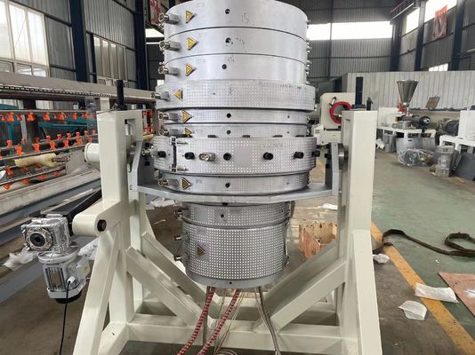 160-500mm 3 লেয়ার PE প্লাস্টিক ওয়াটার টিউব মেকিং মেশিন HDPE পাইপ এক্সট্রুশন লাইন