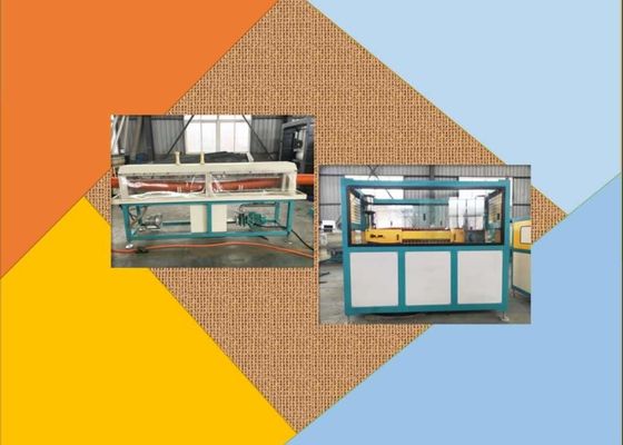 ডিপ স্ক্রু 800 কেজি / এইচ পিএলসি rugেউখেলান পাইপ এক্সট্রুশন লাইন